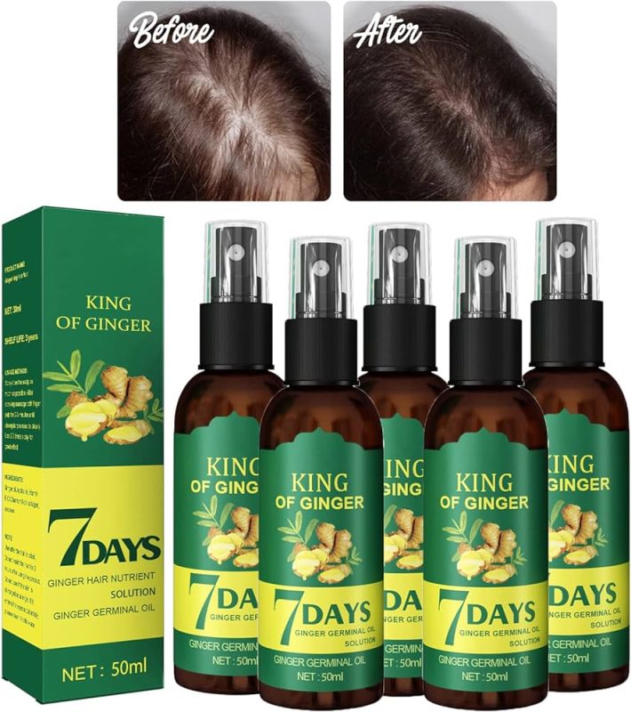 Hair Regrow 7 Day Ginger Germinal Essential Oil Hair Growth Hair Loss Treatment Hair Care Hair 7524